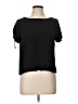Just Fab 100% Rayon Black Short Sleeve Top Size L - photo 1