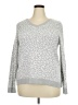 Croft & Barrow Animal Print Silver Pullover Sweater Size XXL - photo 1