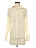 Anthropologie 100% Polyester Tweed Ivory Long Sleeve Blouse Size XXS - photo 1