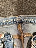 American Eagle Outfitters 100% Cotton Graphic Blue Jeans Size 00 - photo 7