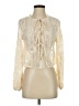 Shein 100% Polyester Ivory Long Sleeve Blouse Size 4 - photo 1