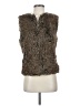 Surell Brown Faux Fur Vest Size S - photo 1