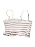 Unbranded Stripes Ivory White Swimsuit Top Size L - photo 2