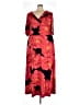 Olivia Matthews Floral Red Casual Dress Size XXS - photo 1