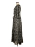 DKNY 100% Polyester Paisley Gray Casual Dress Size 4 - photo 5