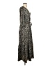 DKNY 100% Polyester Paisley Gray Casual Dress Size 4 - photo 4