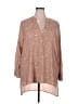 ELOQUII 100% Polyester Brown 3/4 Sleeve Blouse Size 18 - photo 1