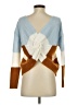 Full Circle Trends With Love Color Block Blue Pullover Sweater Size S - photo 2