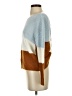 Full Circle Trends With Love Color Block Blue Pullover Sweater Size S - photo 5