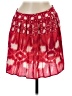 Velvet Tie-dye Red Casual Skirt Size M - photo 1