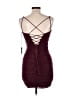 Alyce 100% Polyester Burgundy Purple Cocktail Dress Size 10 - photo 2