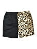 Shein Animal Print Black Athletic Shorts Size 12 - photo 1