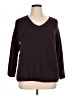 Sonoma Goods for Life Burgundy Pullover Sweater Size 0X - photo 1