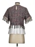 Zara Tweed Gray Red Poncho Size XS - photo 2