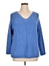 Sonoma Goods for Life Blue Pullover Sweater Size 0X - photo 1