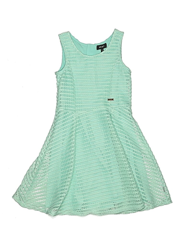 Pre-owned Dkny Kids' Dress In Green
