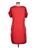 Capella Apparel Solid Red Casual Dress Size L - photo 2