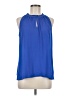 J.Crew 100% Polyester Blue Sleeveless Blouse Size 8 - photo 1