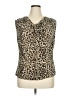 CDW Creative Design Works Tan Sleeveless Blouse Size XL - photo 1