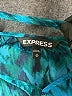 Express 100% Polyester Teal 3/4 Sleeve Blouse Size M - photo 7