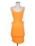 Almost Famous Orange Cocktail Dress Size S - photo 1