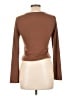 Justify Brown Long Sleeve Top Size L - photo 2