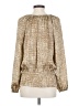 MICHAEL Michael Kors 100% Polyester Gold Long Sleeve Blouse Size S - photo 2