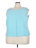 Studio 1 Blue Sleeveless Blouse Size 24 - photo 1