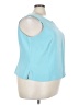 Studio 1 Blue Sleeveless Blouse Size 24 - photo 4