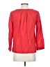 J.Crew 100% Linen Red 3/4 Sleeve Blouse Size 4 - photo 2
