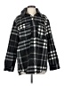 H&M 100% Polyester Plaid Black Coat Size S - photo 1