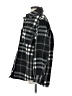 H&M 100% Polyester Plaid Black Coat Size S - photo 5
