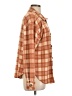 Cure Plaid Orange Long Sleeve Blouse Size L - photo 4