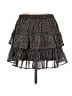Saltwater LUXE 100% Polyester Paisley Black Casual Skirt Size M - photo 2