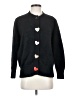 Unbranded 100% Nylon Hearts Black Cardigan Size S - photo 1