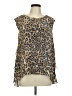 Tracy Reese 100% Silk Brown Sleeveless Silk Top Size L - photo 1