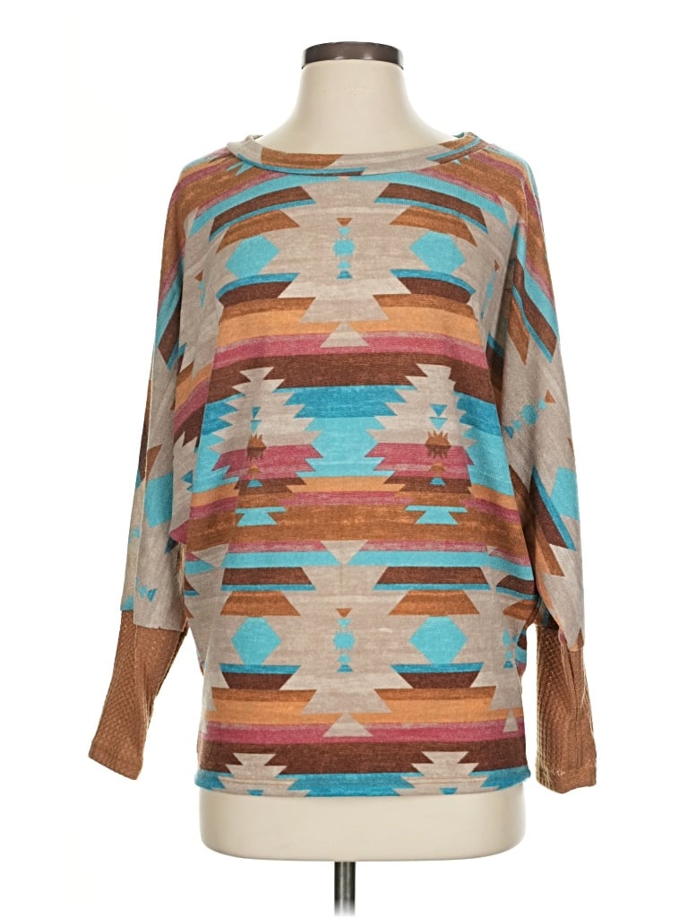 Pre-owned Bibi Pullover Sweater In Brown