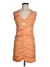 Missguided Orange Cocktail Dress Size 8 - photo 1