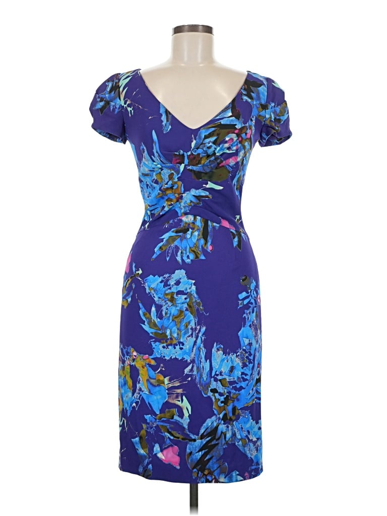 Etro Print Cocktail Dress, Blue