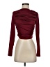 Shein 100% Polyester Burgundy Long Sleeve Top Size S - photo 1