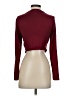 Shein 100% Polyester Burgundy Long Sleeve Top Size S - photo 2
