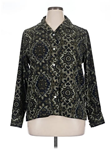 Caribbean Joe Long Sleeve Blouse (view 1)