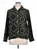 Caribbean Joe Paisley Black Long Sleeve Blouse Size XL - photo 1