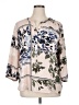 JM Collection 100% Polyester Tan 3/4 Sleeve Blouse Size XL - photo 1