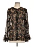 Rachel Roy Black Long Sleeve Blouse Size L - photo 1