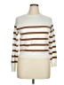 Assorted Brands Stripes White Ivory Pullover Sweater Size XL - photo 1