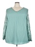 BLOOMCHIC Teal Long Sleeve Blouse Size 22 - 24 - photo 1