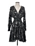 Maje 100% Viscose Stars Black Silver Cocktail Dress Size EU (FR) 34 / US 2 - photo 1