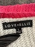 Love Ellie Color Block Gray Pullover Sweater Size L - photo 7