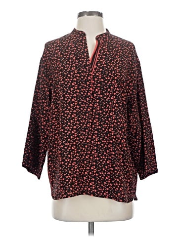 ALLSAINTS 3/4 Sleeve Silk Top (view 1)